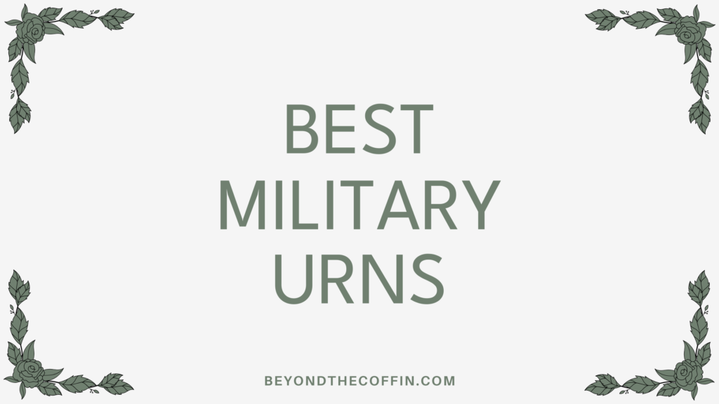 best military urns