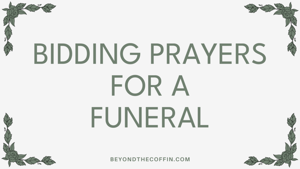 bidding prayers for a funeral